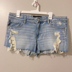 Distressed Jean Shorts